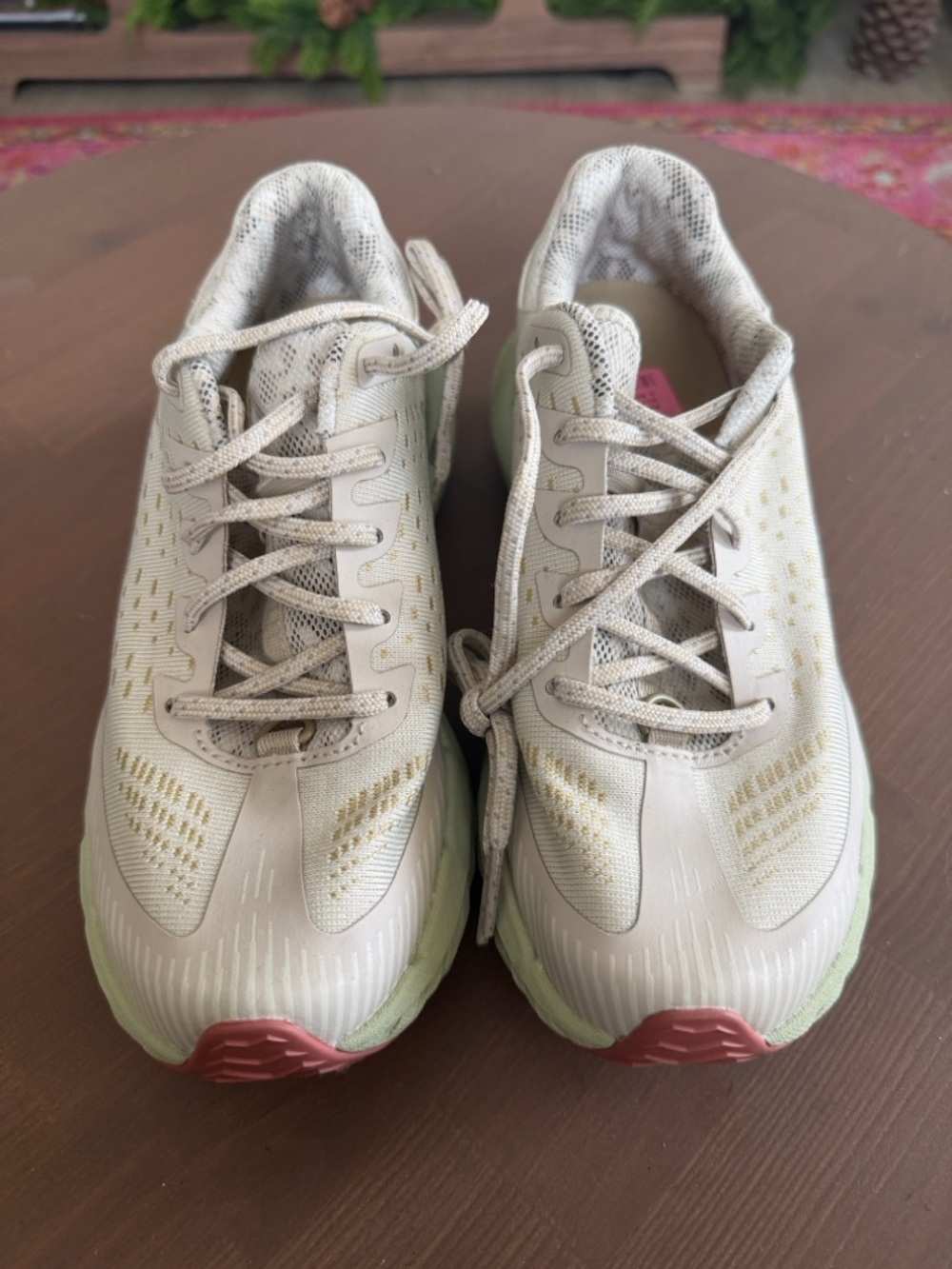 Merrell Women's Athletic Sneakers in Beige, Light Green & Pink